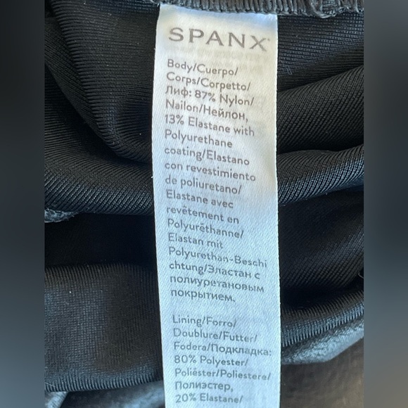 Spanx size medium leggings work out support layer athleisure shapewear black EUC - Picture 4 of 8